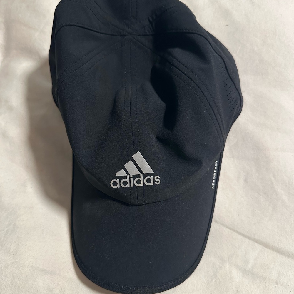 Adidas black running hat
